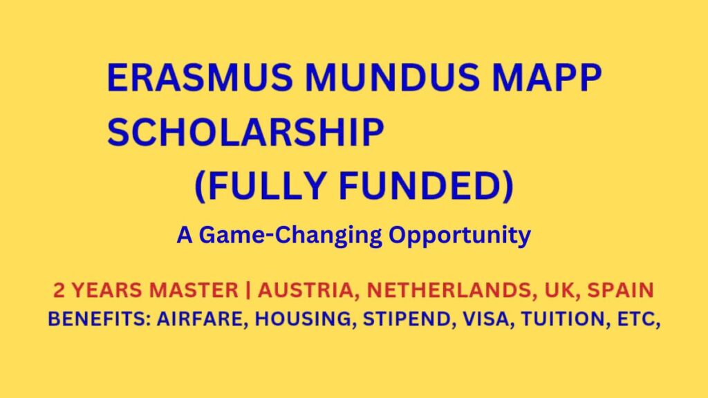 Erasmus Mundus MAPP Scholarship 2026
